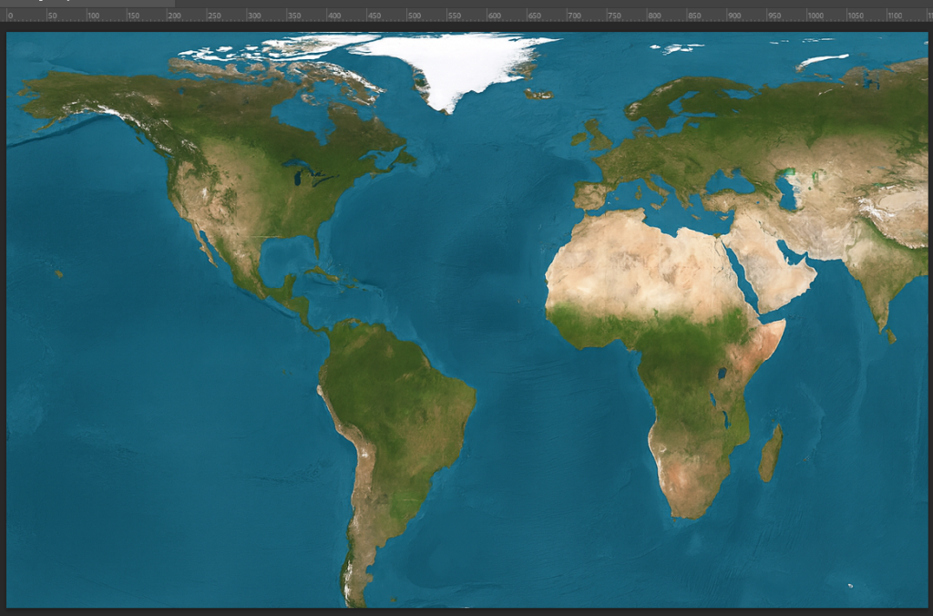 Cleaned map without graticule lines.